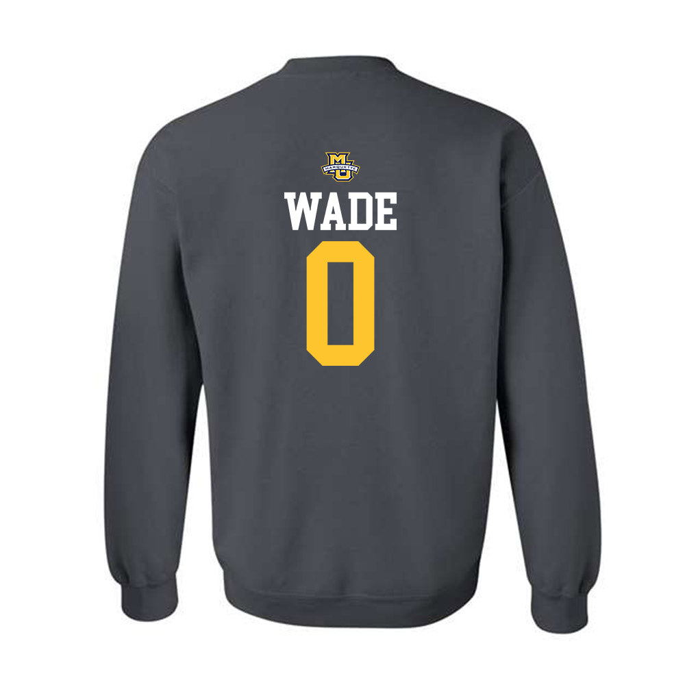 Marquette - NCAA Women's Soccer : Hailey Wade - Sports Shersey Crewneck Sweatshirt-1