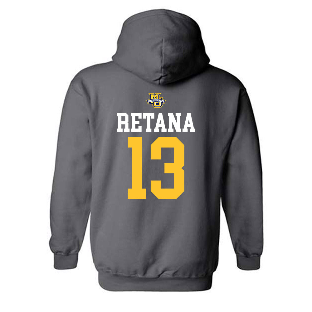 Marquette - NCAA Women's Soccer : Gabriela Retana - Sports Shersey Hooded Sweatshirt-1