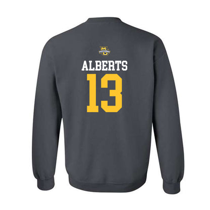 Marquette - NCAA Women's Soccer : Adrianna Alberts - Sports Shersey Crewneck Sweatshirt-1
