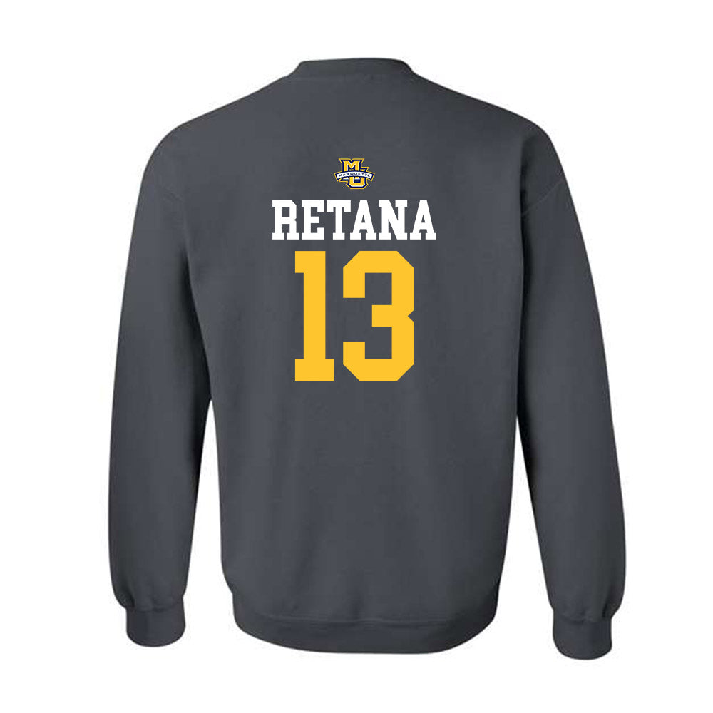 Marquette - NCAA Women's Soccer : Gabriela Retana - Sports Shersey Crewneck Sweatshirt-1