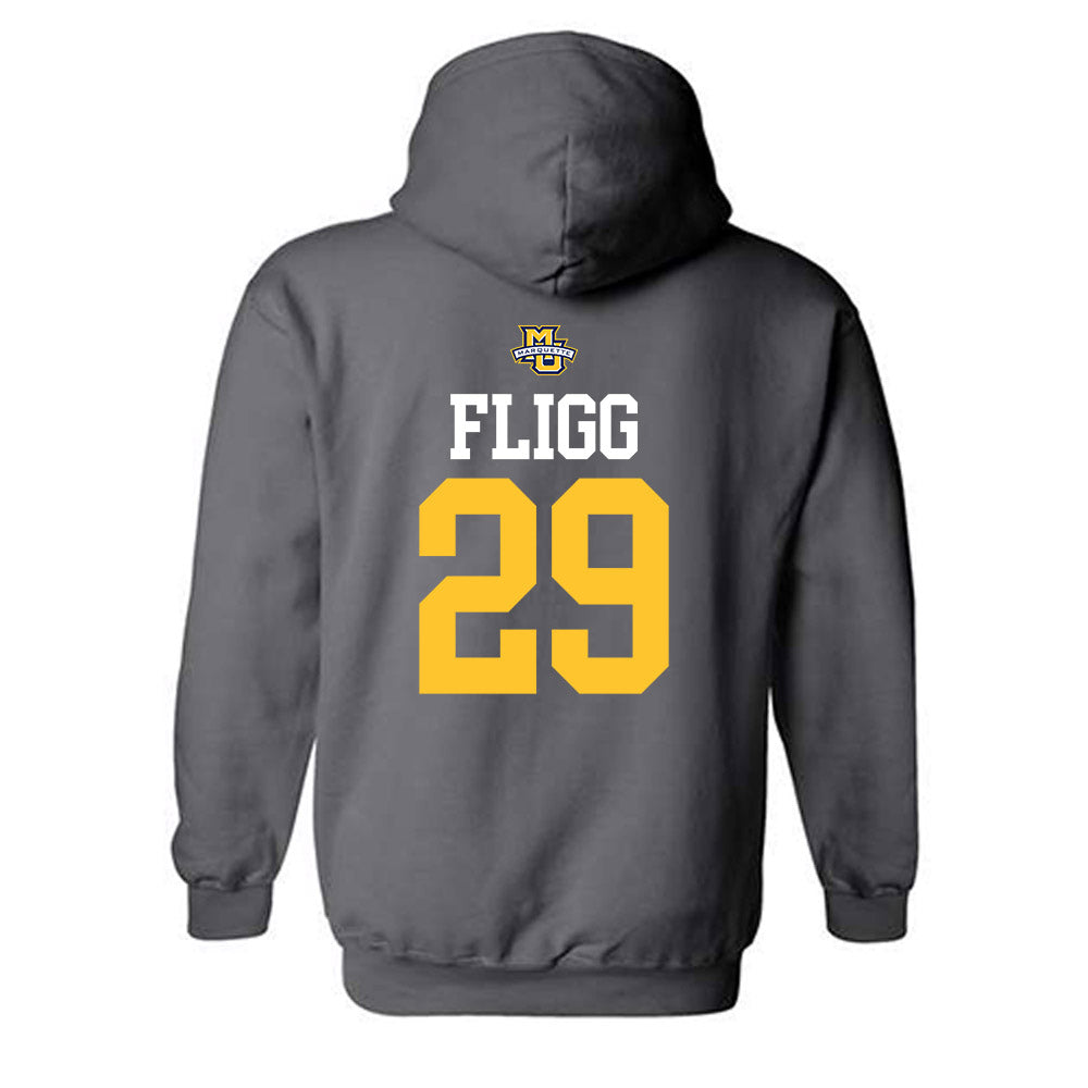 Marquette - NCAA Women's Soccer : Mary Fligg - Sports Shersey Hooded Sweatshirt-1