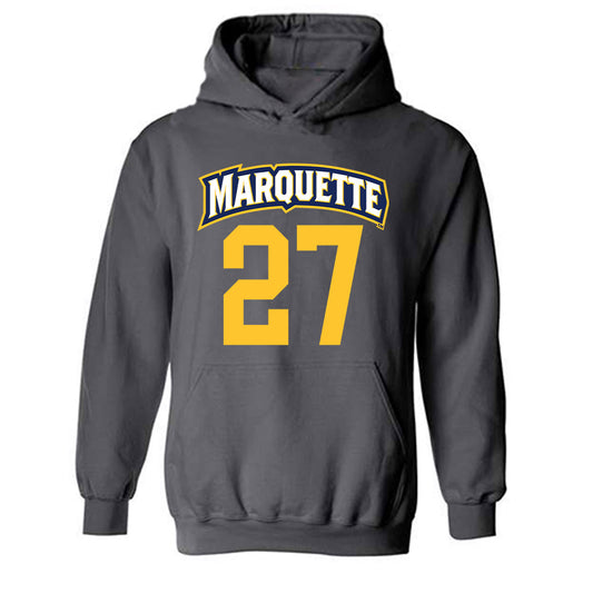 Marquette - NCAA Women's Soccer : Piper Lucier - Sports Shersey Hooded Sweatshirt-0