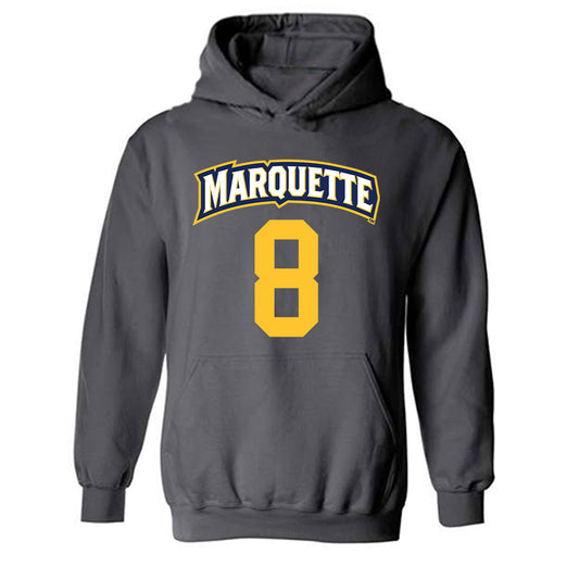 Marquette - NCAA Women's Soccer : Josie Bieda - Sports Shersey Hooded Sweatshirt-0