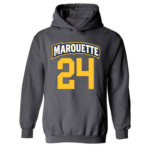 Marquette - NCAA Women's Soccer : Megan Murray - Sports Shersey Hooded Sweatshirt-0