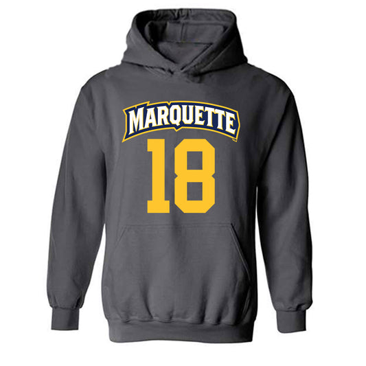 Marquette - NCAA Women's Soccer : Capri Oliviero - Sports Shersey Hooded Sweatshirt-0