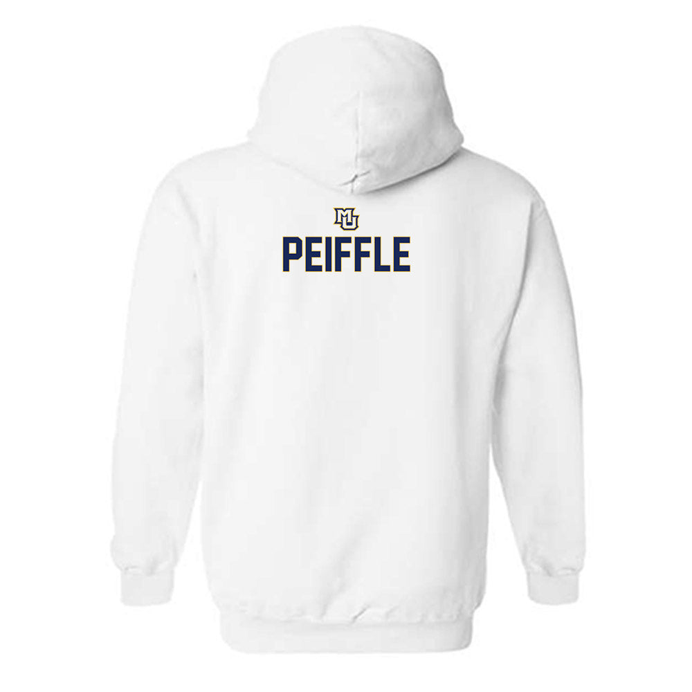 Marquette - NCAA Women's Track & Field : Norah Peiffle - Generic Shersey Hooded Sweatshirt-1