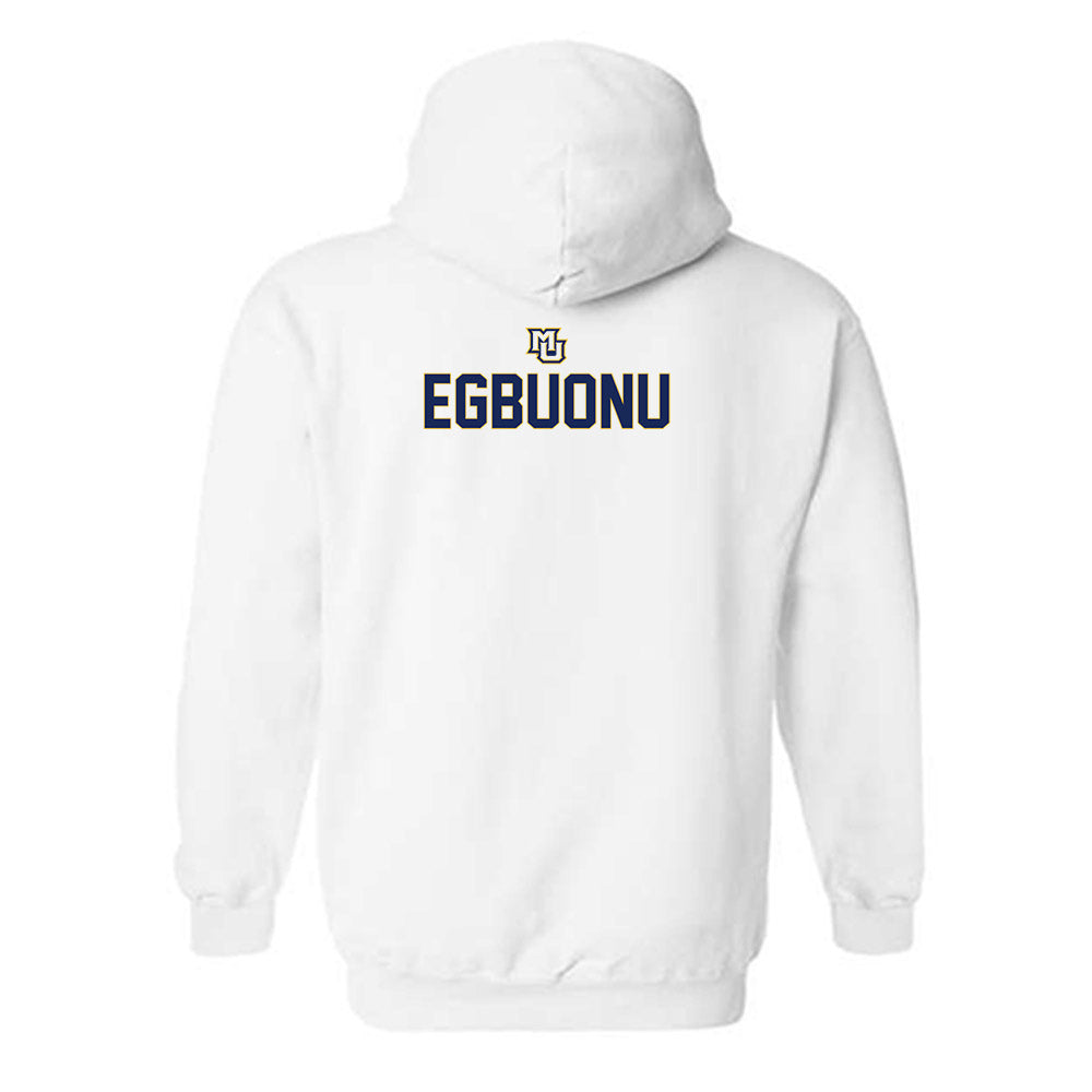 Marquette - NCAA Men's Basketball : Alex Egbuonu - Generic Shersey Hooded Sweatshirt-1