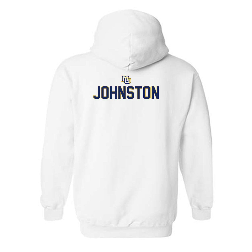 Marquette - NCAA Men's Basketball : Ethan Johnston - Generic Shersey Hooded Sweatshirt-1