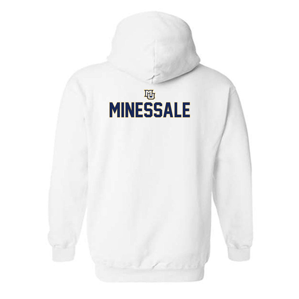 Marquette - NCAA Men's Basketball : Nolan Minessale - Generic Shersey Hooded Sweatshirt-1