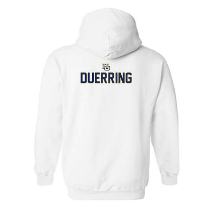 Marquette - NCAA Men's Lacrosse : Dylan Duerring - Generic Shersey Hooded Sweatshirt-1