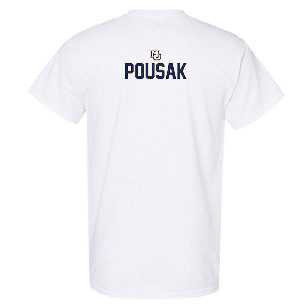Marquette - NCAA Men's Lacrosse : Ben Pousak - Generic Shersey T-Shirt-1