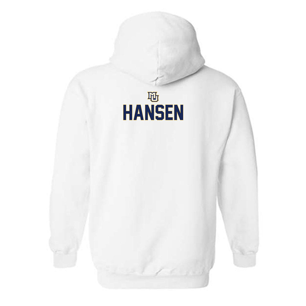 Marquette - NCAA Women's Lacrosse : Megan Hansen - Generic Shersey Hooded Sweatshirt-1