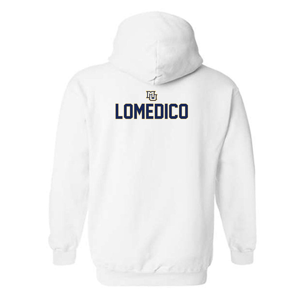 Marquette - NCAA Men's Lacrosse : Iggy LoMedico - Generic Shersey Hooded Sweatshirt-1