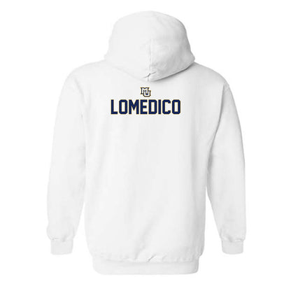 Marquette - NCAA Men's Lacrosse : Iggy LoMedico - Generic Shersey Hooded Sweatshirt-1