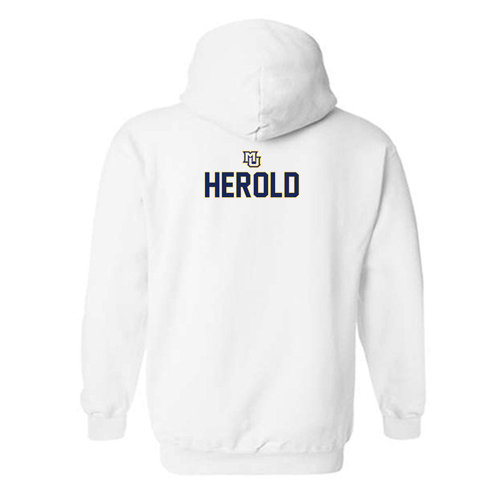 Marquette - NCAA Men's Lacrosse : Jack Herold - Generic Shersey Hooded Sweatshirt-1