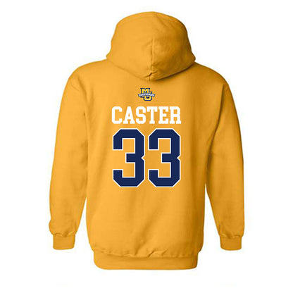Marquette - NCAA Men's Lacrosse : Chandler Caster - Sports Shersey Hooded Sweatshirt-1