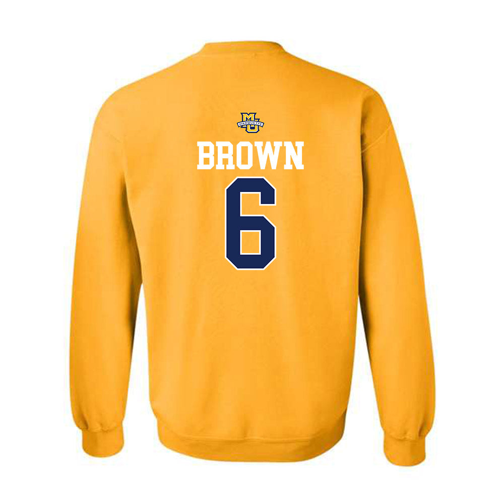 Marquette - NCAA Women's Lacrosse : Haley Brown - Sports Shersey Crewneck Sweatshirt-1