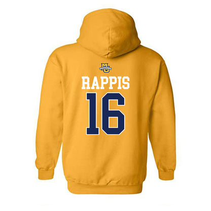 Marquette - NCAA Men's Lacrosse : Nolan Rappis - Sports Shersey Hooded Sweatshirt-1