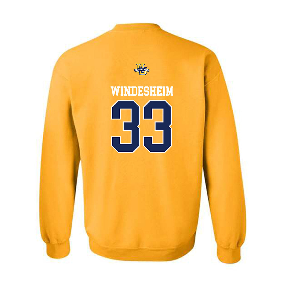 Marquette - NCAA Women's Lacrosse : Gabby Windesheim - Sports Shersey Crewneck Sweatshirt-1