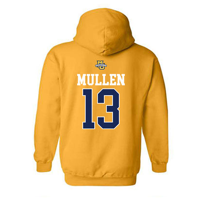 Marquette - NCAA Men's Lacrosse : Tucker Mullen - Sports Shersey Hooded Sweatshirt-1