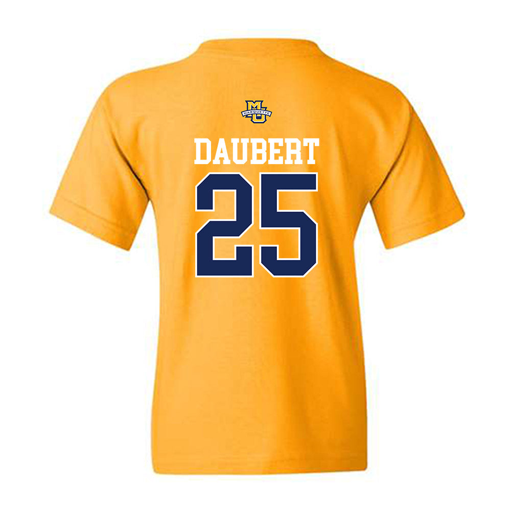 Marquette - NCAA Men's Lacrosse : Justin Daubert - Sports Shersey Youth T-Shirt-1