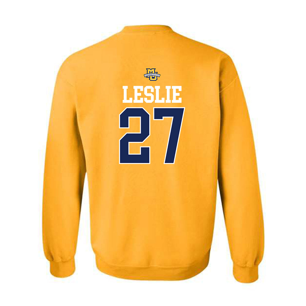 Marquette - NCAA Men's Lacrosse : Parker Leslie - Sports Shersey Crewneck Sweatshirt-1