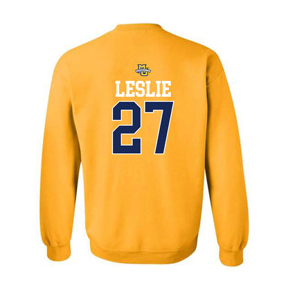 Marquette - NCAA Men's Lacrosse : Parker Leslie - Sports Shersey Crewneck Sweatshirt-1