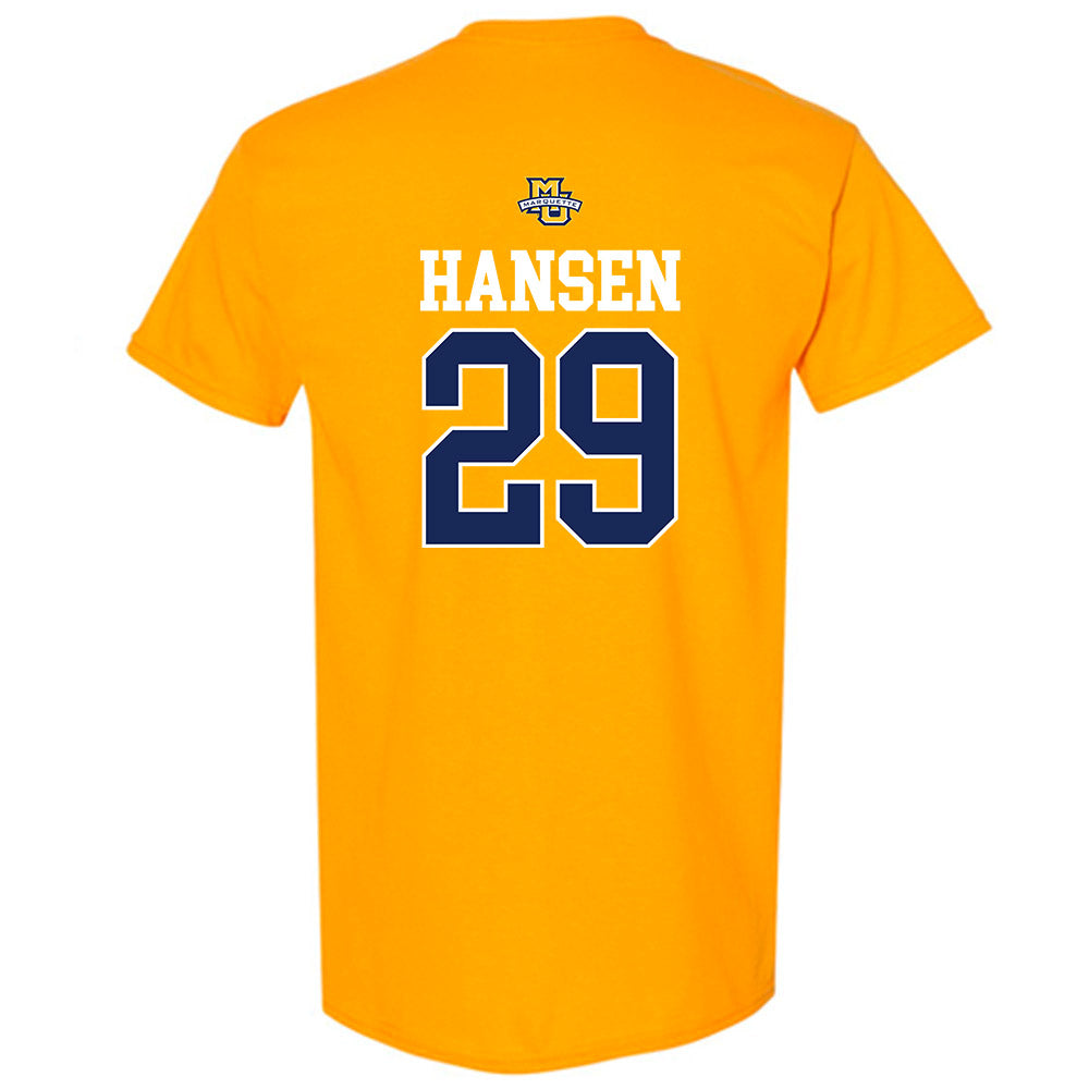 Marquette - NCAA Women's Lacrosse : Megan Hansen - Sports Shersey T-Shirt-1