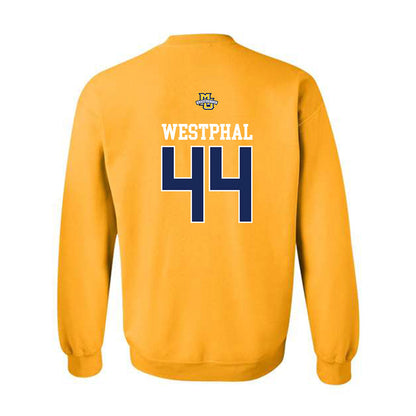 Marquette - NCAA Men's Lacrosse : Beau Westphal - Sports Shersey Crewneck Sweatshirt-1