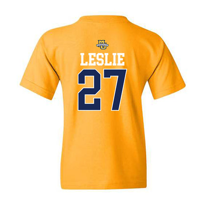 Marquette - NCAA Men's Lacrosse : Parker Leslie - Sports Shersey Youth T-Shirt-1