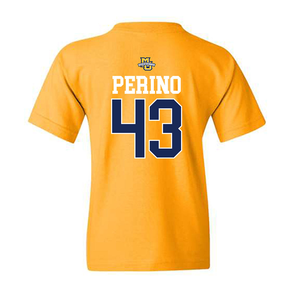 Marquette - NCAA Women's Lacrosse : Gabbi Perino - Sports Shersey Youth T-Shirt-1