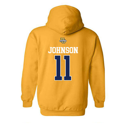 Marquette - NCAA Women's Lacrosse : Laila Johnson - Sports Shersey Hooded Sweatshirt