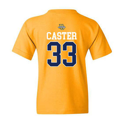 Marquette - NCAA Men's Lacrosse : Chandler Caster - Sports Shersey Youth T-Shirt-1