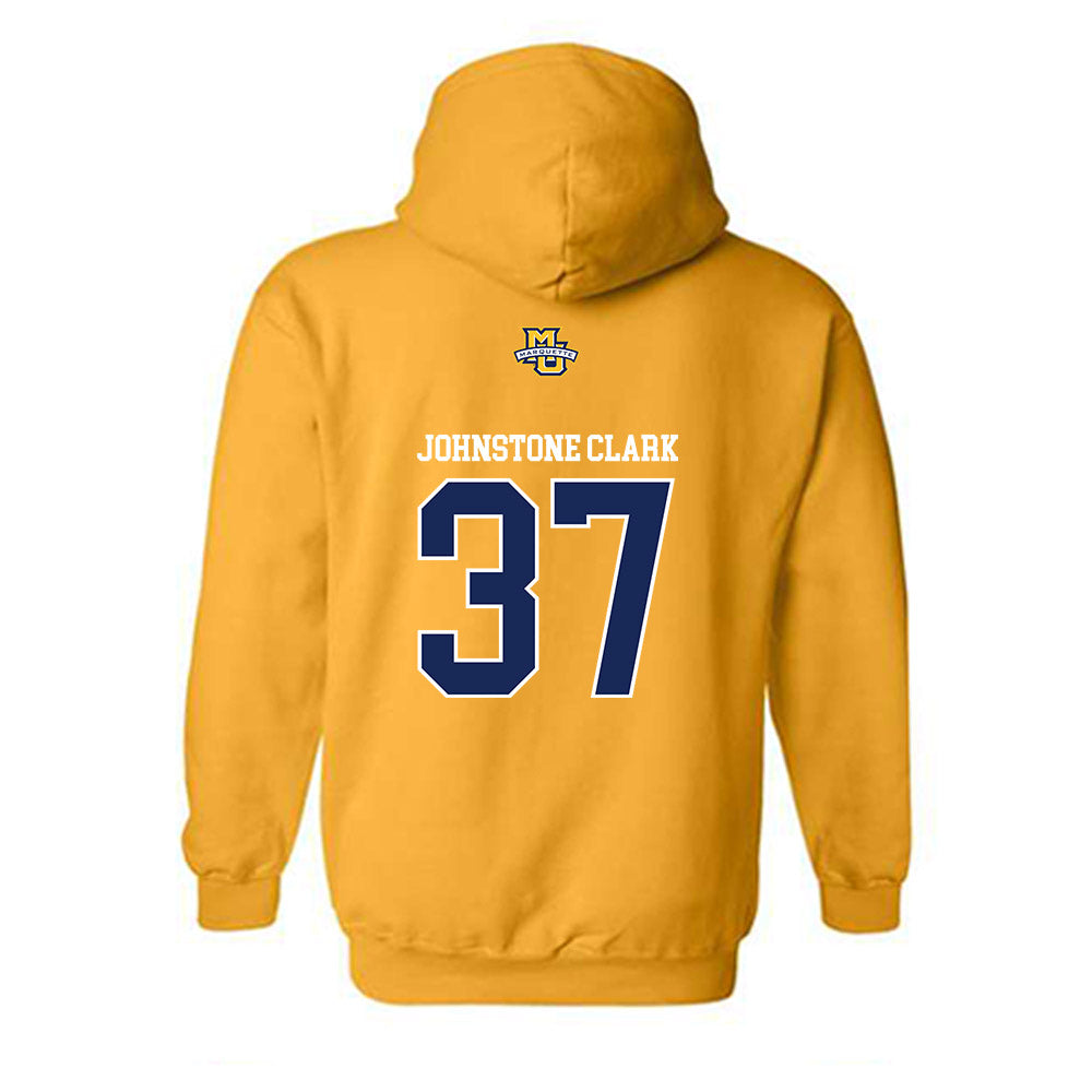 Marquette - NCAA Men's Lacrosse : Pierce Johnstone Clark - Sports Shersey Hooded Sweatshirt-1