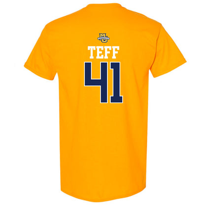 Marquette - NCAA Men's Lacrosse : Troy Teff - Sports Shersey T-Shirt-1