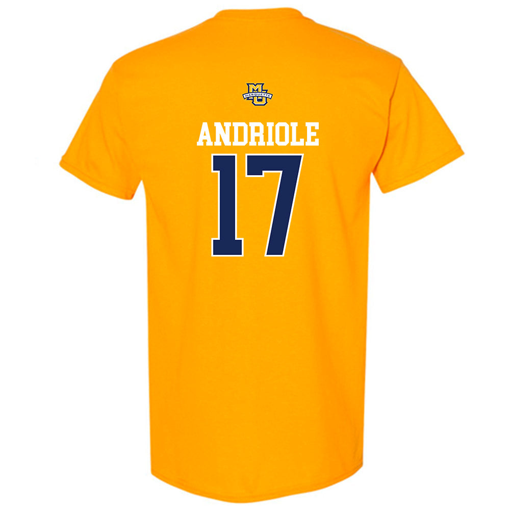 Marquette - NCAA Men's Lacrosse : Thomas Andriole - Sports Shersey T-Shirt-1