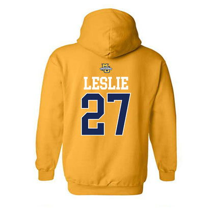 Marquette - NCAA Men's Lacrosse : Parker Leslie - Sports Shersey Hooded Sweatshirt-1