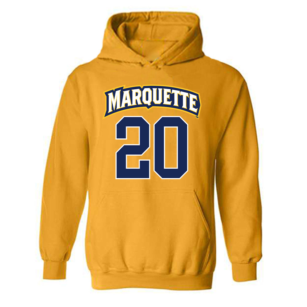 Marquette - NCAA Men's Lacrosse : Michael Maloney - Sports Shersey Hooded Sweatshirt-0