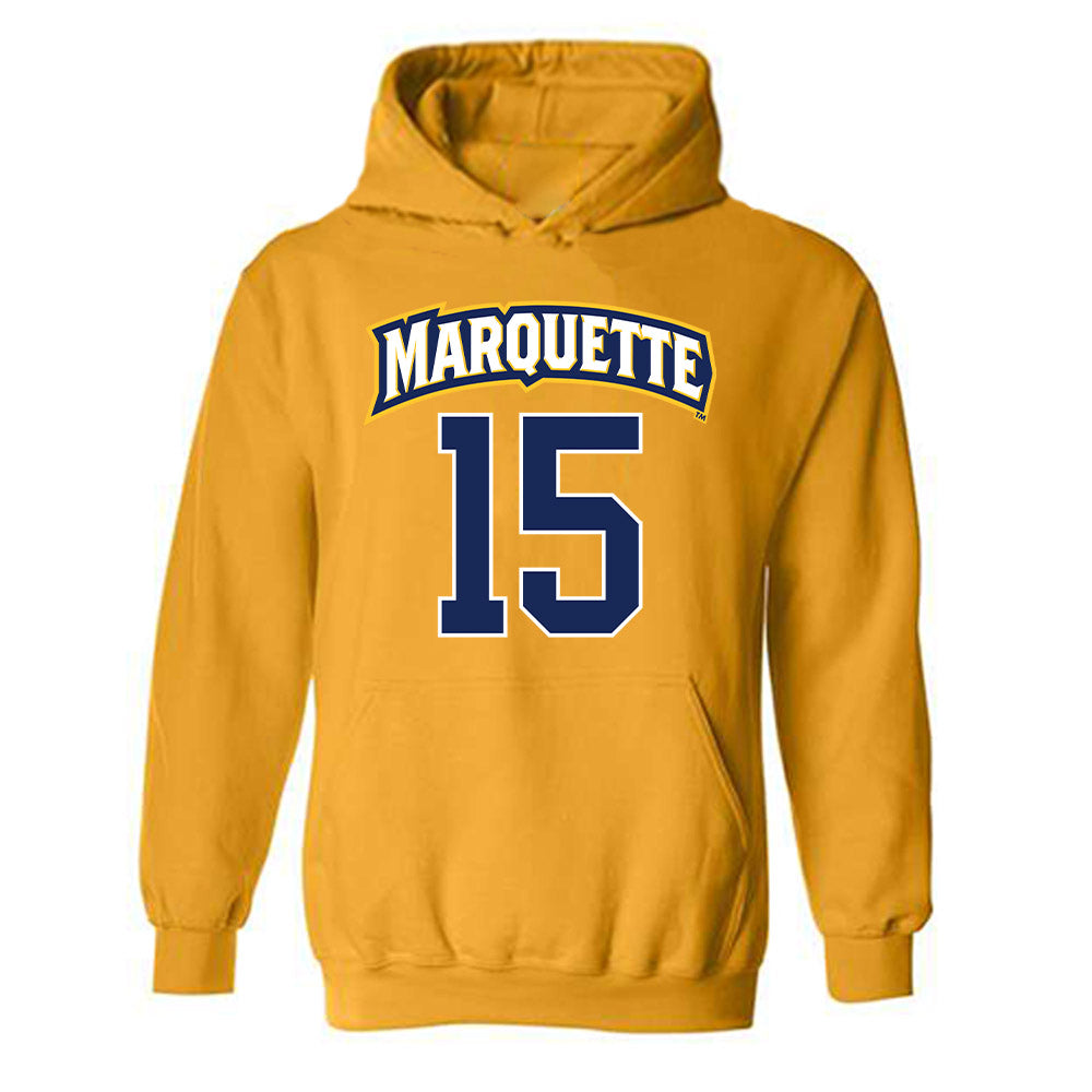 Marquette - NCAA Women's Lacrosse : Mckenna Farrell - Sports Shersey Hooded Sweatshirt-0