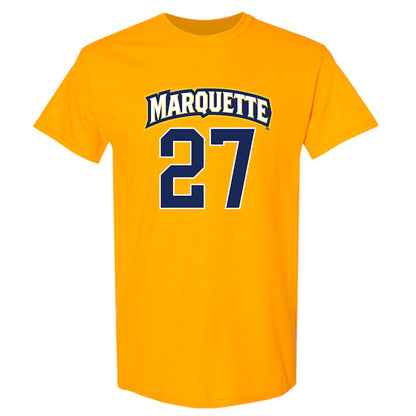 Marquette - NCAA Men's Lacrosse : Parker Leslie - Sports Shersey T-Shirt-0