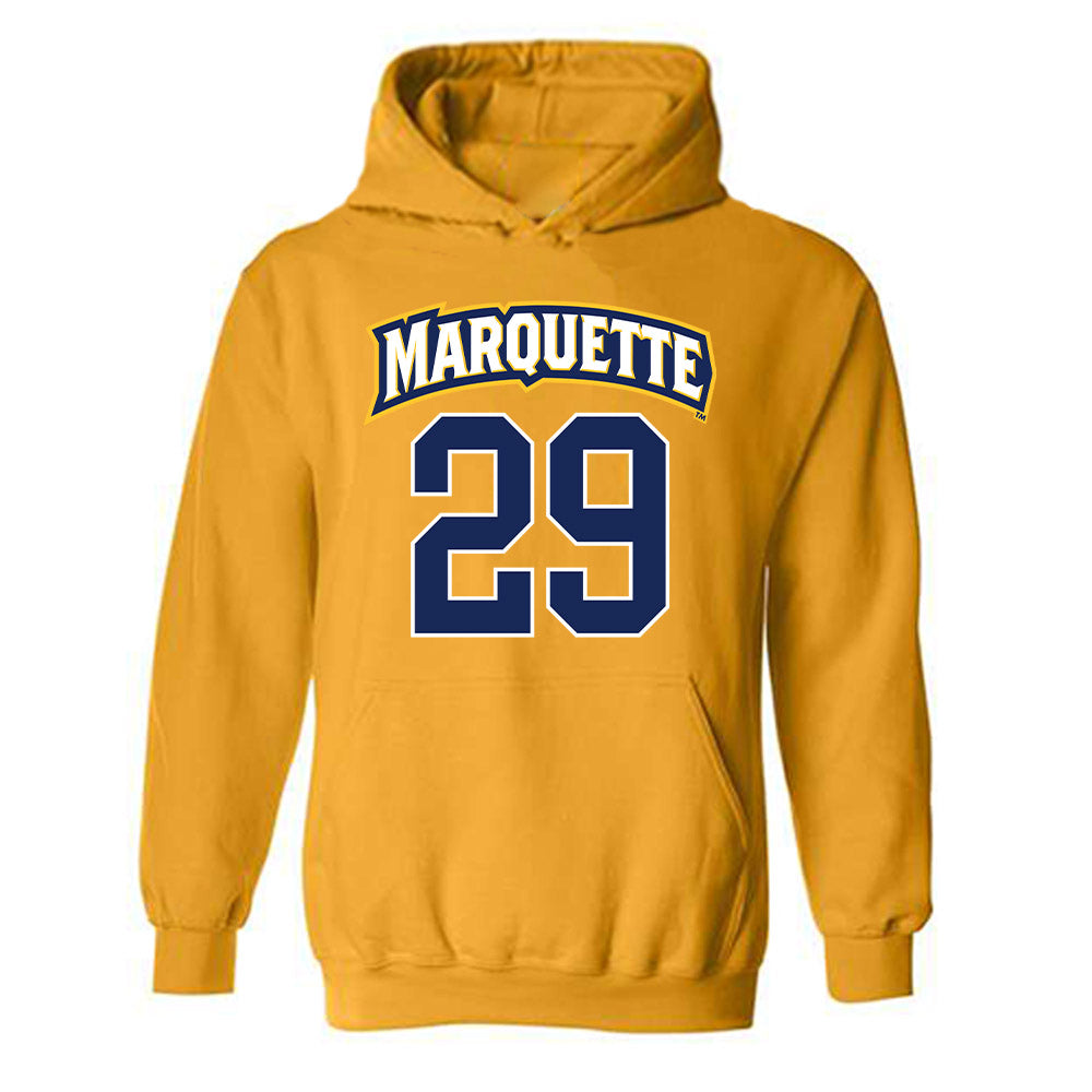 Marquette - NCAA Women's Lacrosse : Megan Hansen - Sports Shersey Hooded Sweatshirt-0