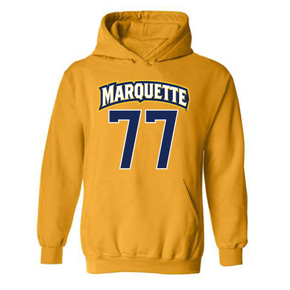 Marquette - NCAA Men's Lacrosse : Brady Nicholas - Sports Shersey Hooded Sweatshirt