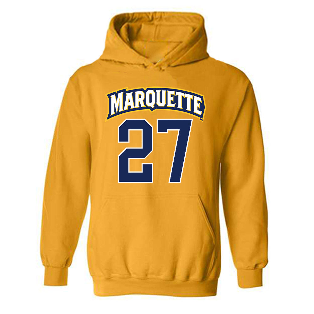 Marquette - NCAA Men's Lacrosse : Parker Leslie - Sports Shersey Hooded Sweatshirt-0