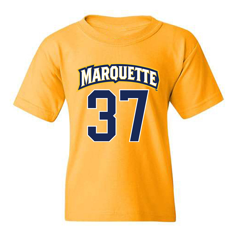 Marquette - NCAA Men's Lacrosse : Pierce Johnstone Clark - Sports Shersey Youth T-Shirt-0