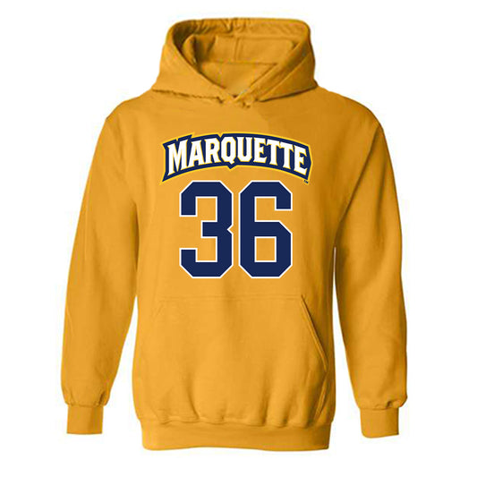 Marquette - NCAA Women's Lacrosse : Azaria Lejuene-Woloszyn - Sports Shersey Hooded Sweatshirt-0