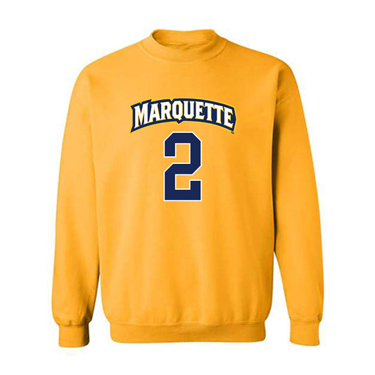 Marquette - NCAA Men's Lacrosse : Connor Schoenwetter - Sports Shersey Crewneck Sweatshirt-0