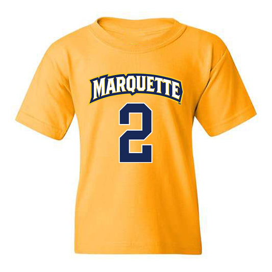 Marquette - NCAA Men's Lacrosse : Connor Schoenwetter - Sports Shersey Youth T-Shirt-0