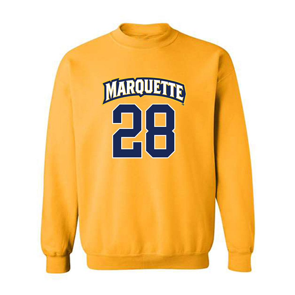 Marquette - NCAA Men's Lacrosse : Brock Duerring - Sports Shersey Crewneck Sweatshirt-0