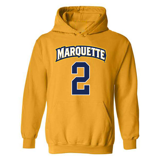 Marquette - NCAA Men's Lacrosse : Connor Schoenwetter - Sports Shersey Hooded Sweatshirt-0