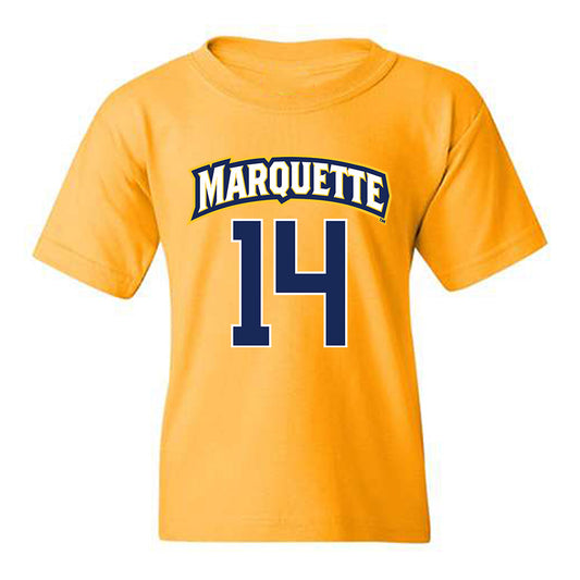 Marquette - NCAA Men's Lacrosse : Beau Westphal - Sports Shersey Youth T-Shirt-0